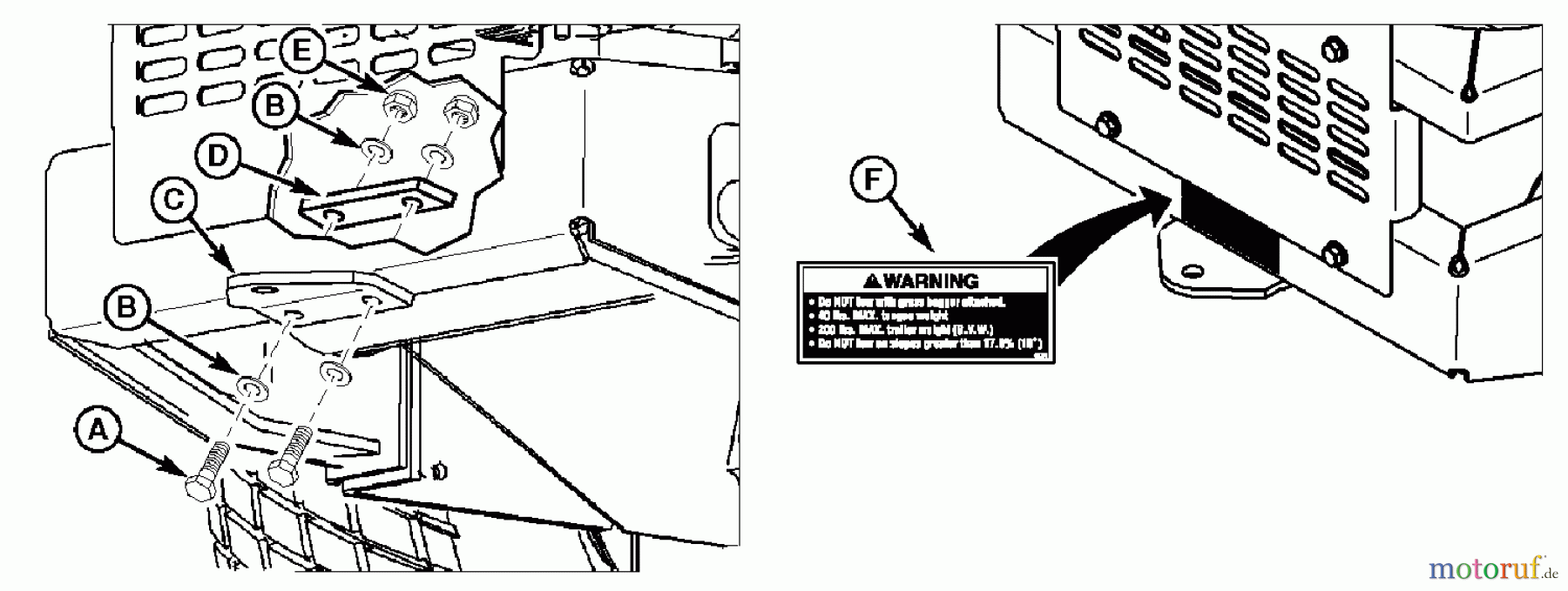 Snapper Zubehör. Rasenmäher 5049751 - Snapper Trailer Hitch Kit (ZT Series 0) Trailer Hitch Kit (ZT Series 0)