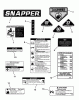 Snapper C2812523BVE (7800365) - 28" Rear-Engine Rider, 12.5 HP, Series 23, California Spareparts DECALS