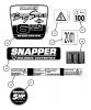 Snapper FRP216012 - 21" Walk-Behind Mower, 6 HP, Steel Deck, AIR Recycling, Series 12 Spareparts Decals (Part 2)