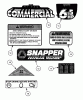 Snapper CP215013KWV (84667) - 21" Walk-Behind Mower, 5 HP, Steel Deck, Series 13 Listas de piezas de repuesto y dibujos Decals (Part 2)