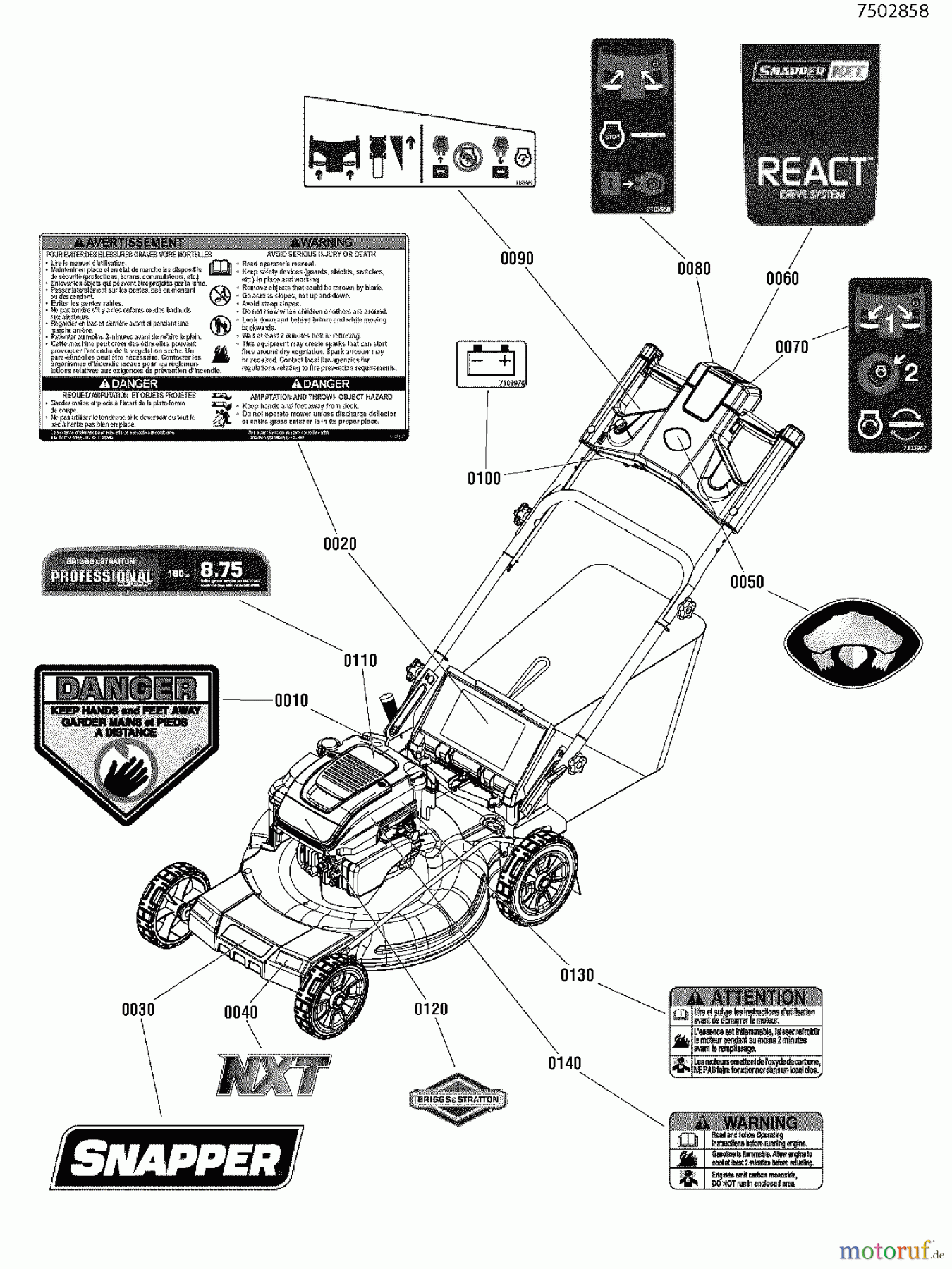  Snapper Rasenmäher NXT22875E (7800839) - Snapper 22