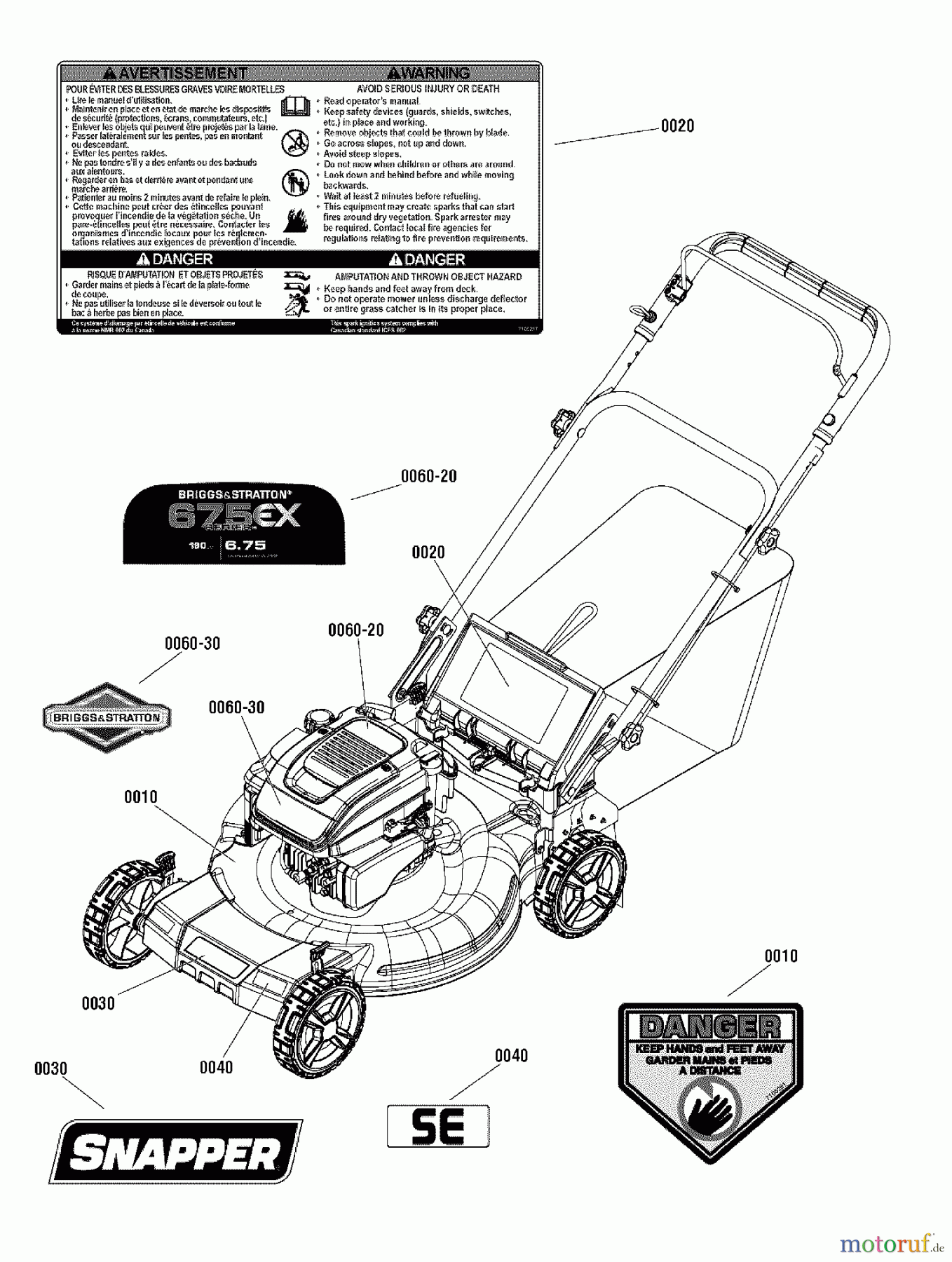 Snapper Rasenmäher S22675 (7800828) - Snapper 22