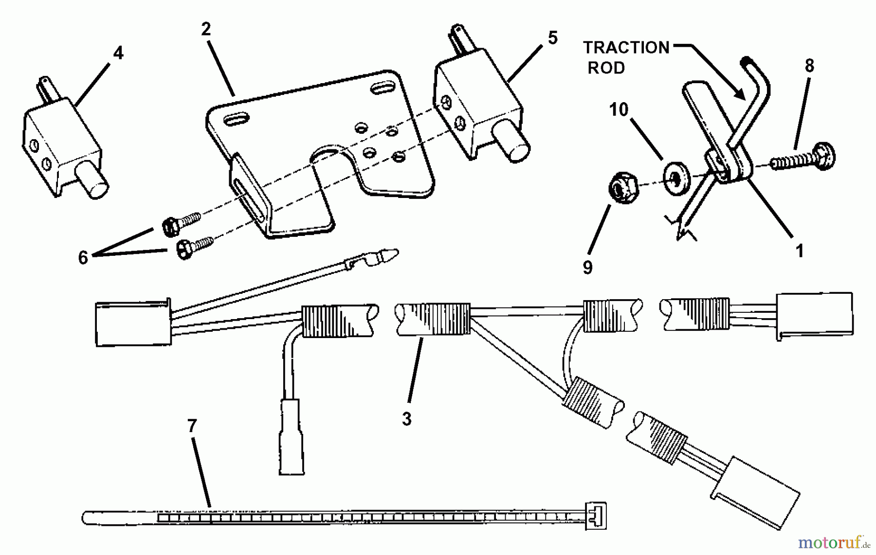 Snapper Zubehör. Rasenmäher 7060896 - Snapper Interlock Switch Update Kit Interlock Switch Update