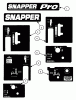 Snapper SPLH140KWE (84276) - Wide-Area Walk-Behind Mower, 14 HP, Hydro Drive, Loop Handle, Series 0 Spareparts Decals (Part 2)