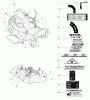 Snapper 355ZB2444 (5900681) - 44" Zero-Turn Mower, ZTR 355Z Series Ricambi Decal Group - Safety & Common