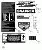 Snapper ZF2501KH (84574) - 25 HP Zero-Turn Mower, Out Front, Z-Rider Series 1 Ricambi Decals (Part 1)
