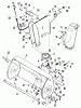 Snapper 7082889 - 38" Snowthrower Attachment LT (3 Piece Frames) Listas de piezas de repuesto y dibujos Blower & Discharge (Front) II