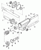 Snapper 7082889 - 38" Snowthrower Attachment LT (3 Piece Frames) Listas de piezas de repuesto y dibujos Gearbox Shafts