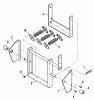 Snapper 38LTDST - 38" Snowthrower Attachment LT (3 Piece Frames) Listas de piezas de repuesto y dibujos Mounting Assembly & Lift Components
