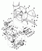 Snapper 7082809 - 44" Snowthrower Attachment (GT/HYT/YTH) Listas de piezas de repuesto y dibujos Blower & Discharge (Rear View)