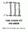 Snapper 7083699 - 36" LT/YT Series Snowthrower Attachment Spareparts Tire Chain Kit