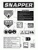 Snapper SV25650B (7085687) - 6.5 HP Push Vacuum Series 0 Listas de piezas de repuesto y dibujos DECALS