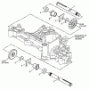 Snapper K55 - Tuff Torq Hydrostatic Transaxle Listas de piezas de repuesto y dibujos Axle Shaft Assembly
