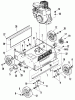 Snapper PR3001 - 17" Power Rake, Series 1, 3 HP Listas de piezas de repuesto y dibujos Main Deck Assembly