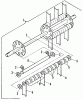 Snapper PR3001 - 17" Power Rake, Series 1, 3 HP Listas de piezas de repuesto y dibujos Raking Shaft Assembly