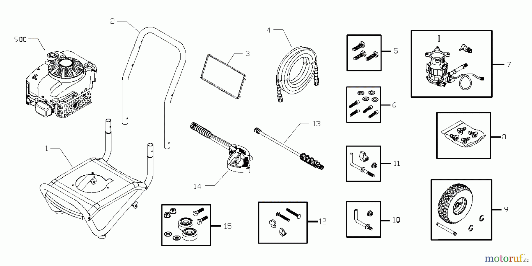  Snapper Hochdruckreiniger PW26500 (85909, 020230) - Snapper Pressure Washer, 2 GPM, 6.5 HP PRESSURE WASHER MAIN UNIT
