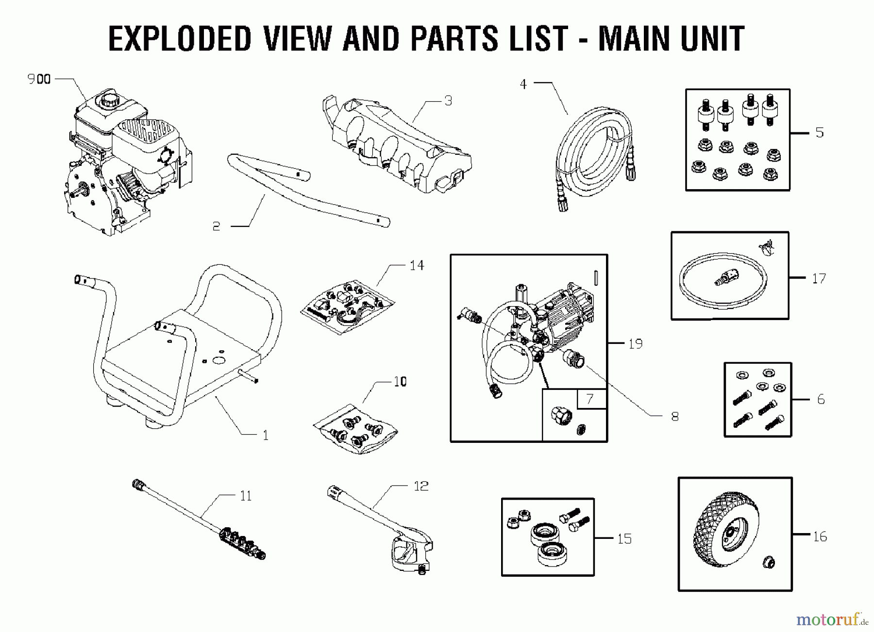 Snapper Hochdruckreiniger PW30000 (020231) - Snapper Pressure Washer, 2.7 GPM, 7 HP PRESSURE WASHER MAIN UNIT