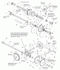 Snapper 10287E (1694603) - 28" Snowthrower, 10 HP, Two-Stage Large Frame, 2005, Series 7 Listas de piezas de repuesto y dibujos Traction Drive Group
