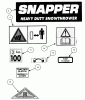 Snapper 10305E - 30" Snowthrower, 10 HP, Two-Stage Large Frame, Series 5 Pièces détachées Decals (Part 2)