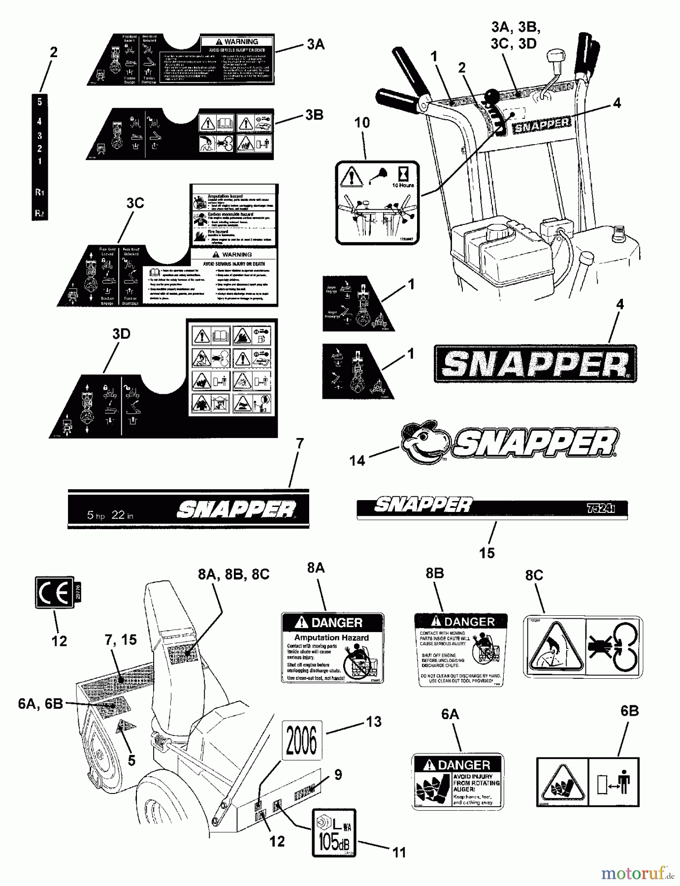  Snapper Schneefräsen EI75246 (7800138) - Snapper 24