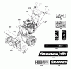 Snapper H924RX (1696008) - 24" Snowthrower, 9 HP, Two Stage Intermediate Ricambi Decals Group
