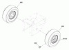 Snapper L1528EX (1696011) - 28" Snowthrower, 14.5 HP, Large Frame Listas de piezas de repuesto y dibujos Wheels & Tires Group