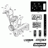 Snapper L1226EX (1696010) - 26" Snowthrower, 11.5 HP, Large Frame Ricambi Decals Group