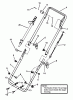 Snapper LE3171R (85660) - 17" Snowthrower, 3 HP, Single Stage, Series 1 Listas de piezas de repuesto y dibujos HANDLES, AUGER CONTROL