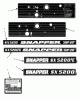 Snapper SX5200E - 20" Snowthrower, 5 HP, Single Stage, Series 0 Ricambi Decals