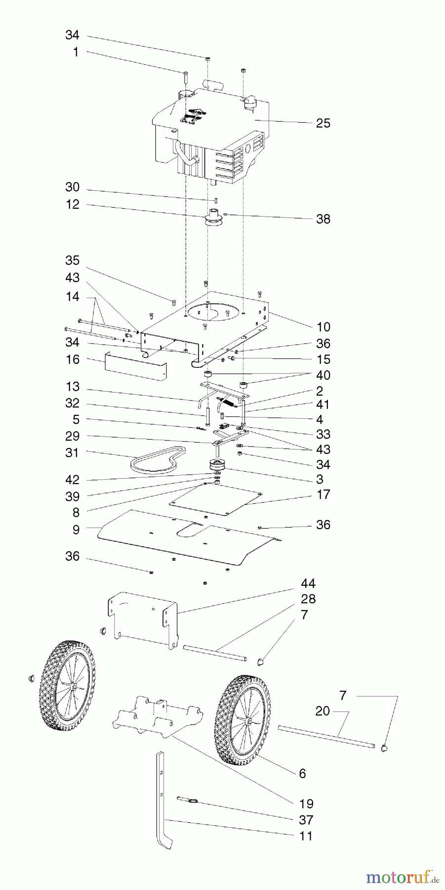  Snapper Motorhacken und Kultivierer 5521FT (1695578) - Snapper Front Tine Tiller, 5.5 HP Engine Mount Group