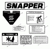 Snapper IR4002B (85320) - Spareparts Decals