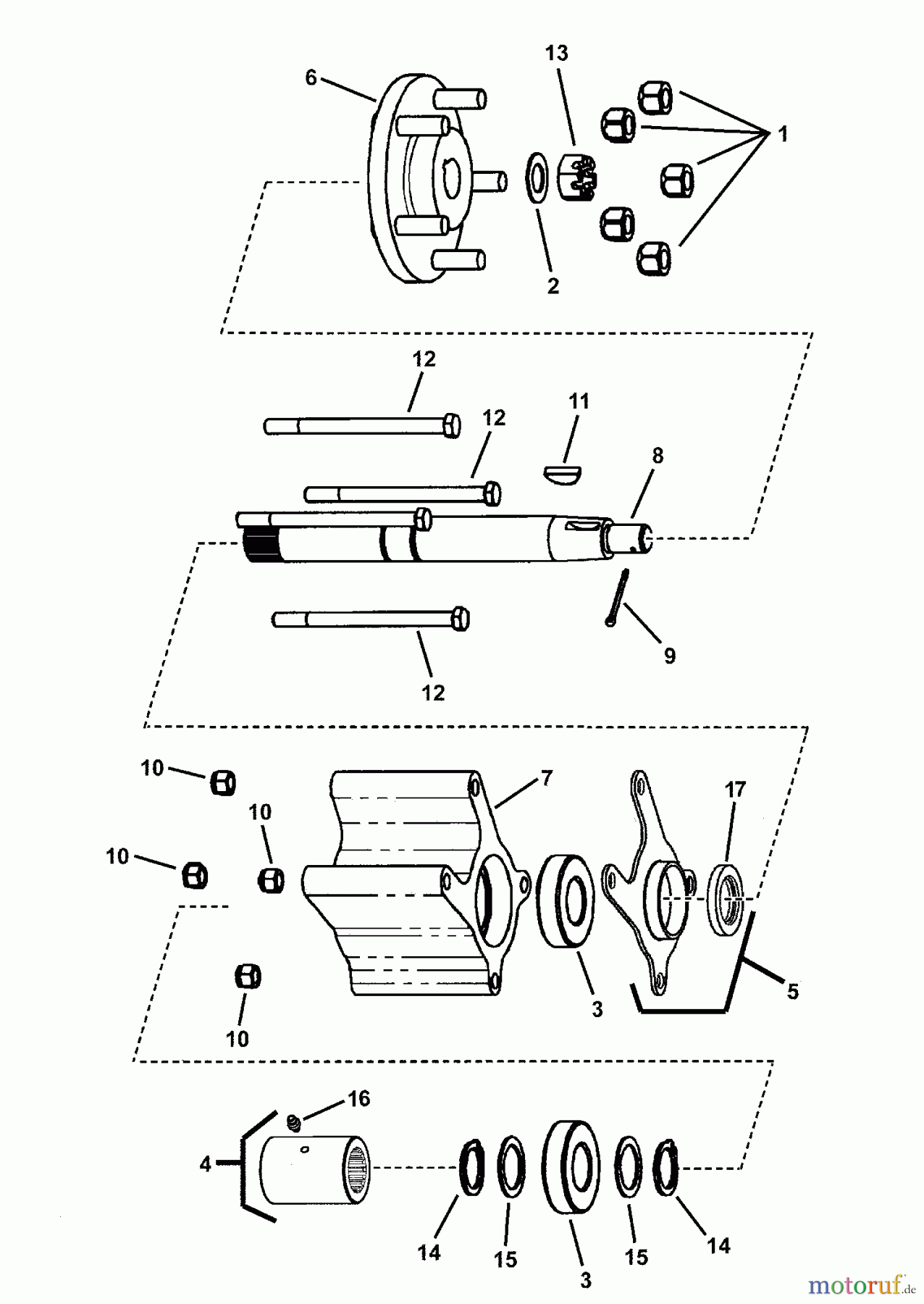  Snapper Utility Vehicles UVG1621BV (7085632) - Snapper Turf Cruiser Utility Vehicle, 16 HP, Series 1 CVT AXLE GROUP