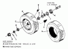 Snapper 2661S - 26" Rear-Engine Rider, 6 HP, Series 1 Listas de piezas de repuesto y dibujos Wheels - Front
