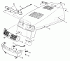 Snapper LT120G30AB (80350) - 30" Lawn Tractor, 12 HP, Gear Drive, Series A Listas de piezas de repuesto y dibujos Hood, Bumper & Components