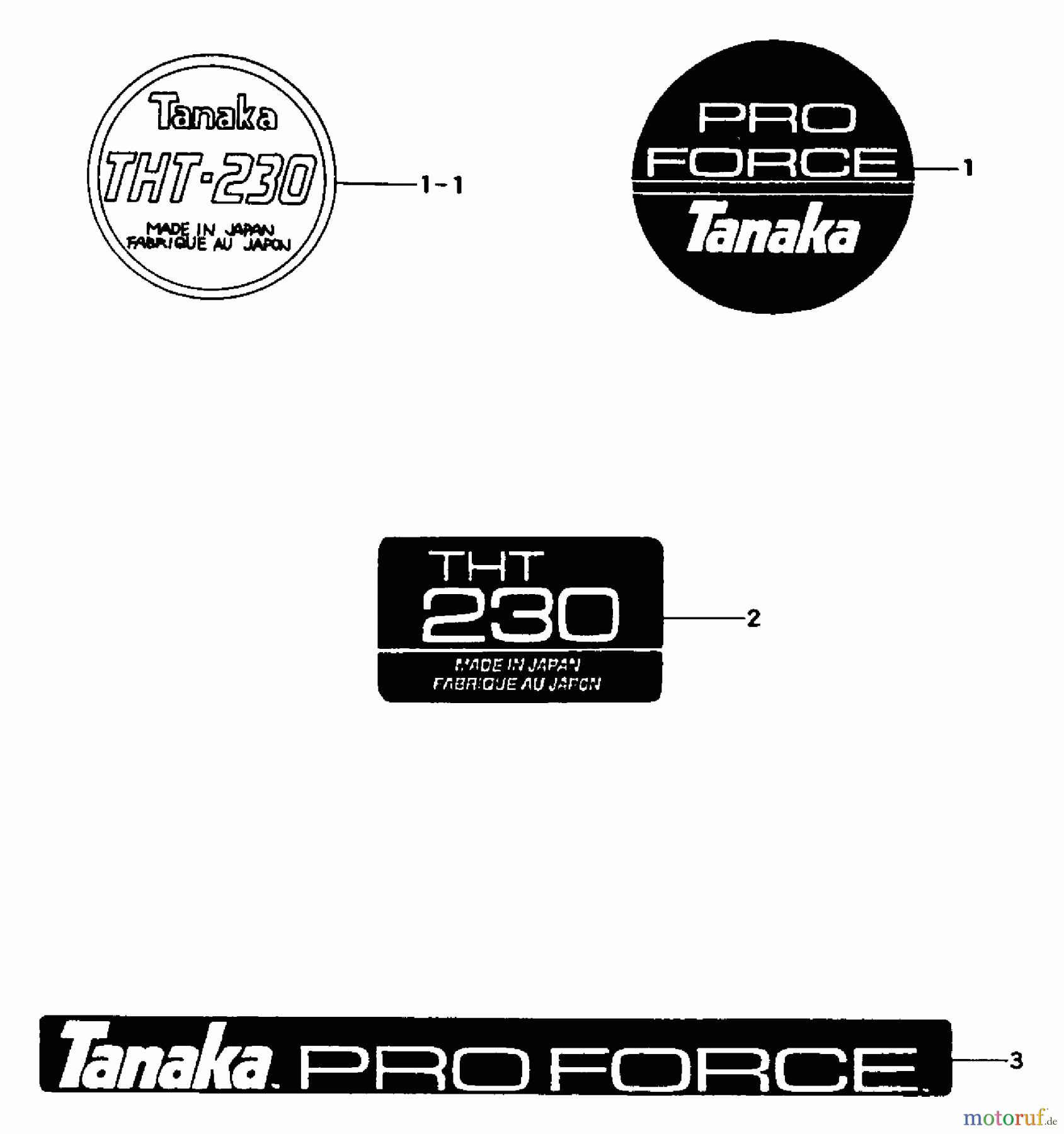  Tanaka Heckenscheeren THT-230 - Tanaka Hedge Trimmer Marks
