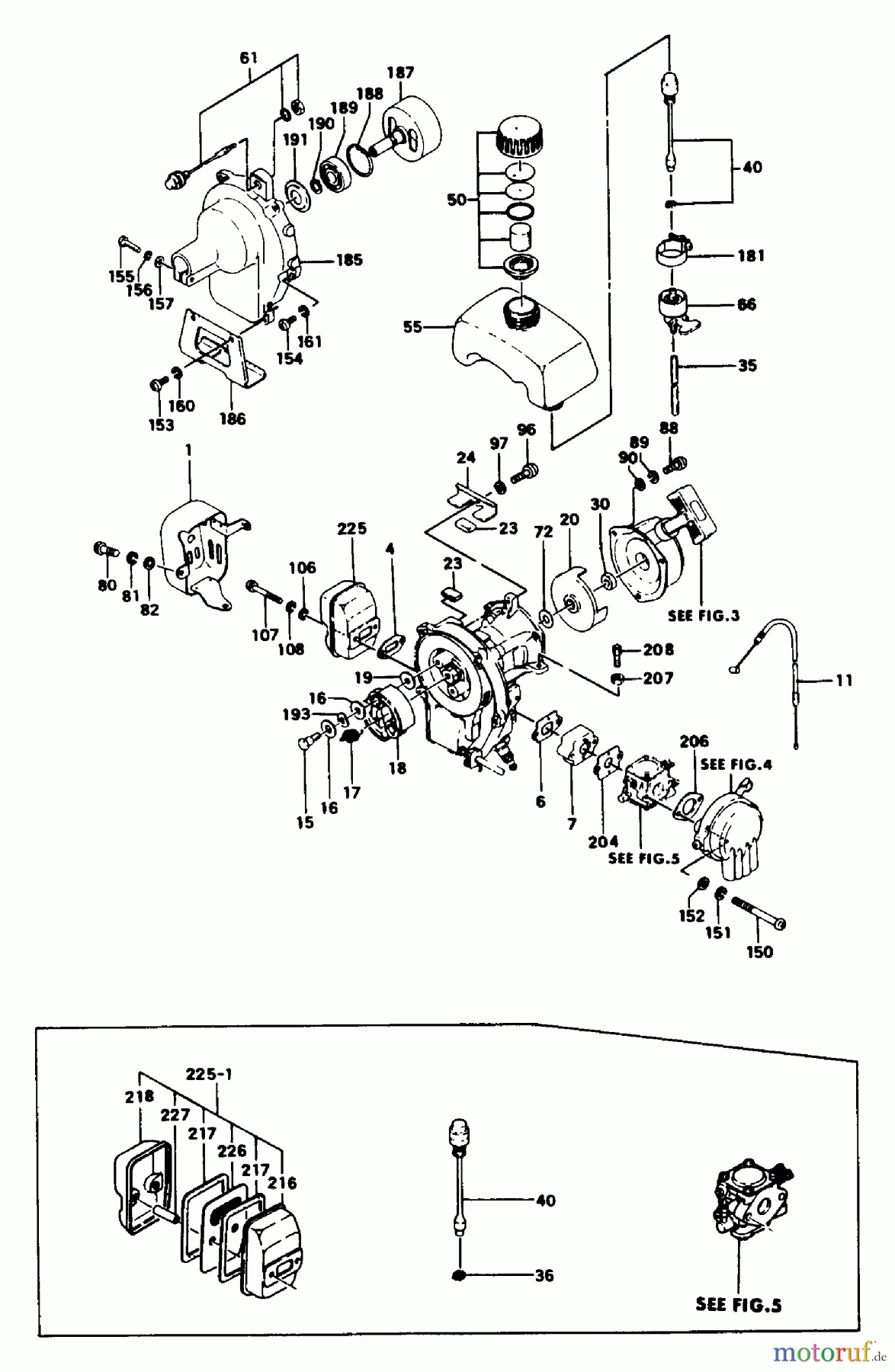  Tanaka Trimmer, Motorsensen TBC-162 - Tanaka Trimmer / Brush Cutter Engine Components