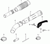Tanaka TBL-4600 - Backpack Blower Listas de piezas de repuesto y dibujos Pipes, Tools