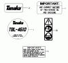 Tanaka TBL-4610 - Backpack Blower Ricambi Decals