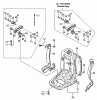 Tanaka TBL-4610 - Backpack Blower Listas de piezas de repuesto y dibujos Frame, Throttle Control
