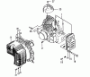 Tanaka TBL-4610 - Backpack Blower Listas de piezas de repuesto y dibujos Muffler, Engine Covers