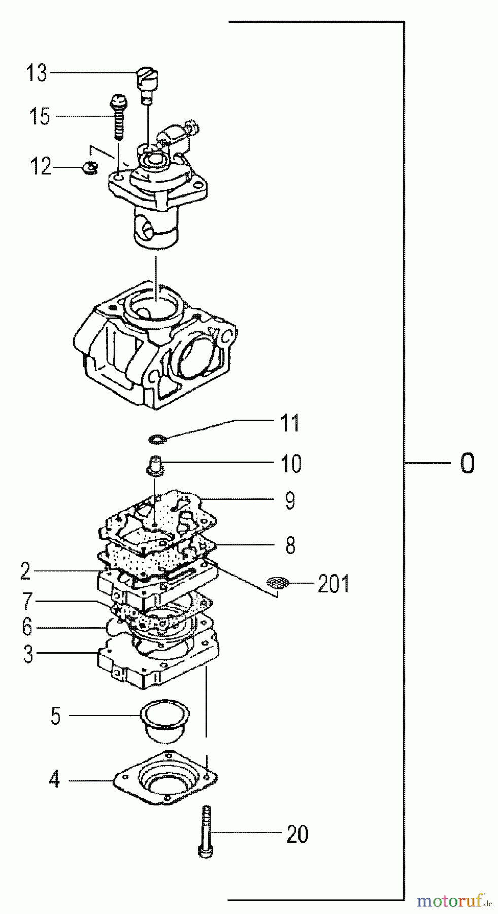 Tanaka Trimmer, Motorsensen TBC-245PF - Tanaka Grass Trimmer Carburetor