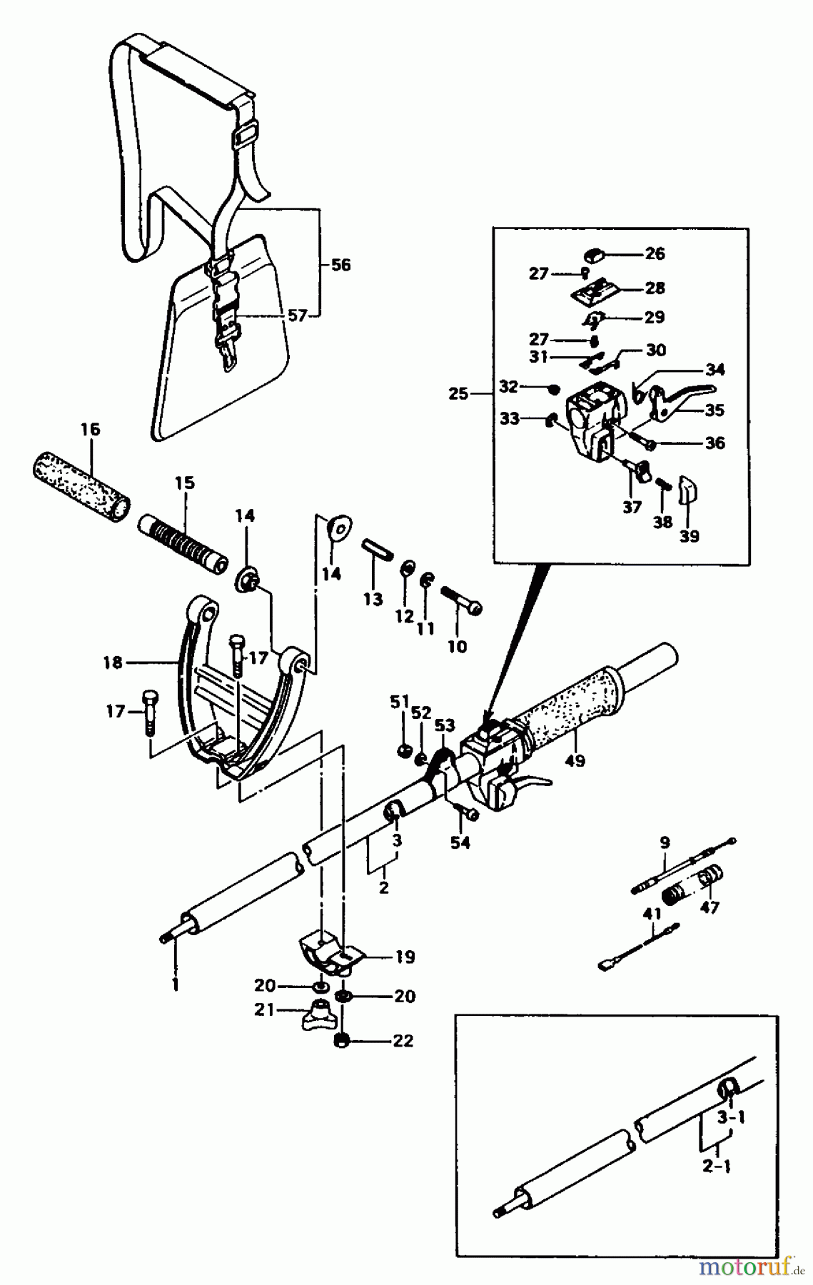  Tanaka Trimmer, Motorsensen TBC-265 - Tanaka Brush Cutter Handle