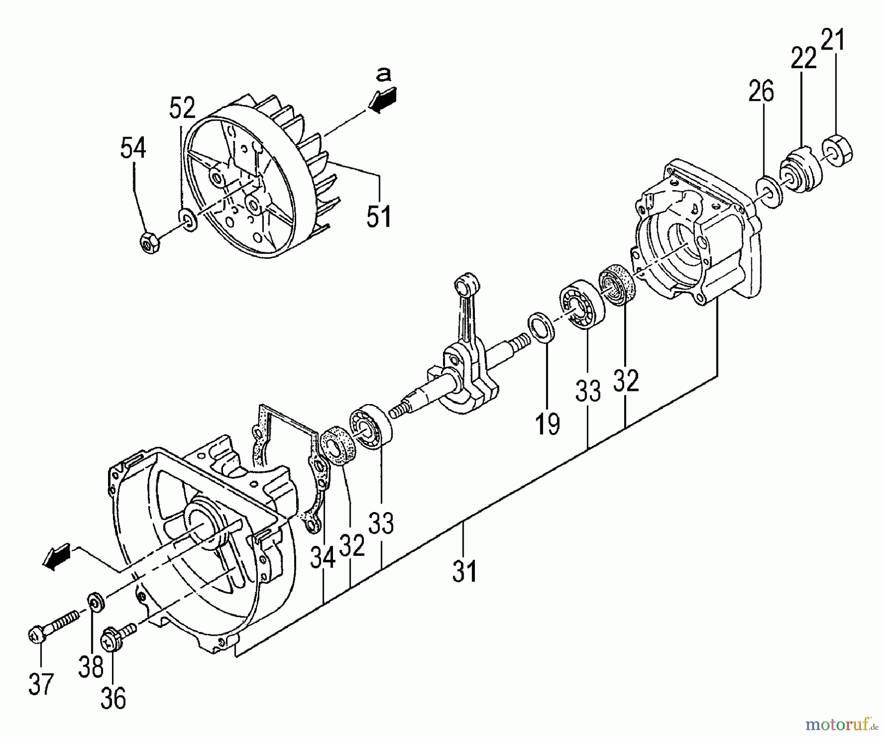  Tanaka Trimmer, Motorsensen TBC-270PND - Tanaka Brush Cutter Flywheel, Starter Pulley, Crankcase, Crankshaft
