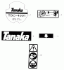 Tanaka TBC-4001 - Grass Trimmer Ricambi Decals