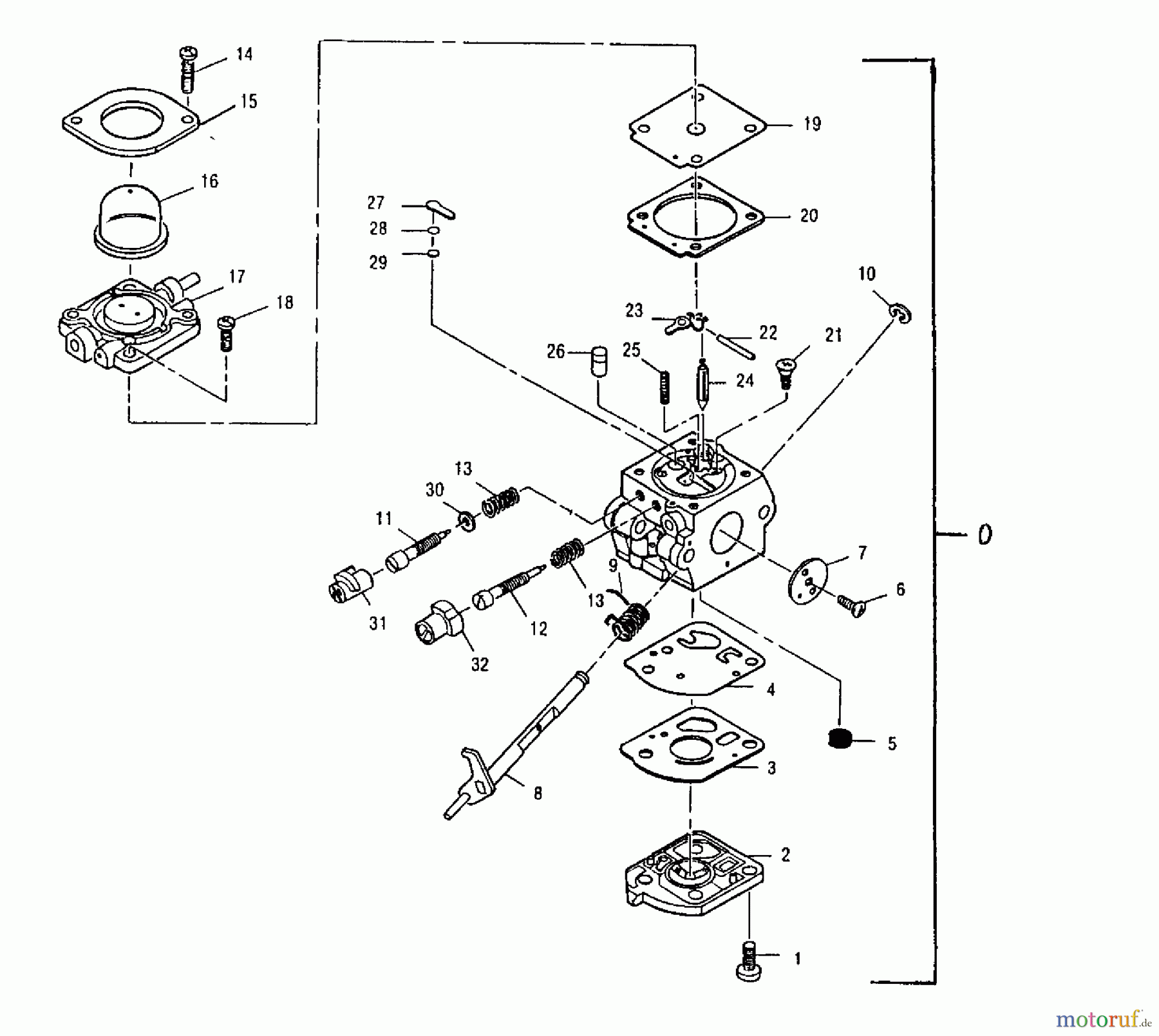  Tanaka Blasgeräte, Sauger, Häcksler, Mulchgeräte THB-2400 - Tanaka Blower/Vac Carburetor Assembly