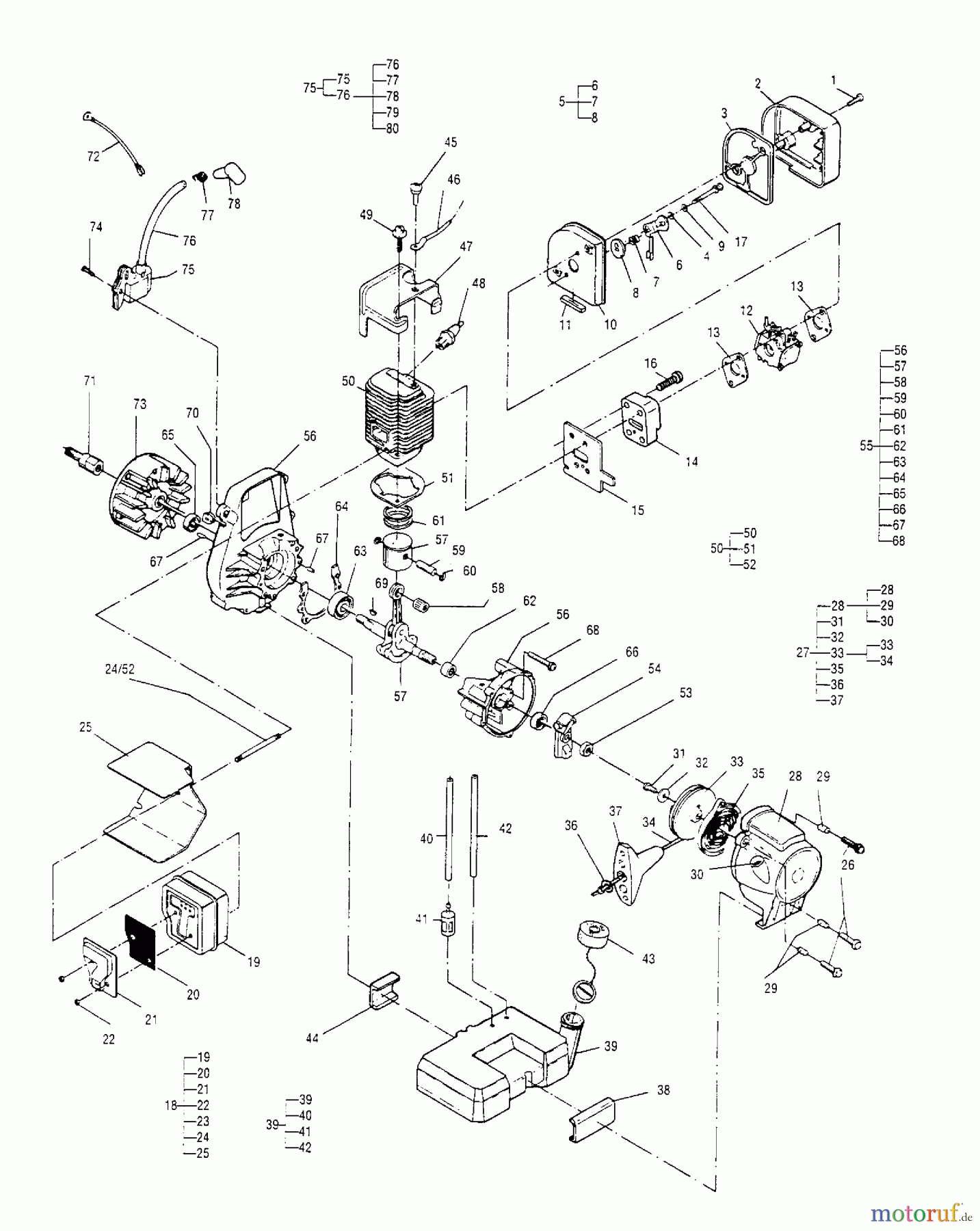  Tanaka Blasgeräte, Sauger, Häcksler, Mulchgeräte THB-2400 - Tanaka Blower/Vac Powerhead Assembly