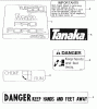 Tanaka TLE-550 - Walk-Behind Edger Ricambi Decals