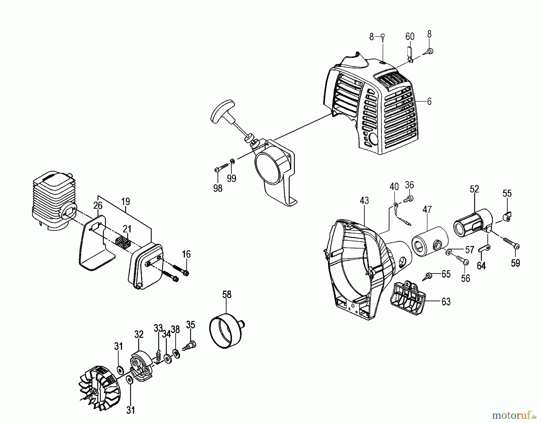  Tanaka Kantenschneider TPE-2501 - Tanaka Portable Edger Clutch, Clutch Case, Muffler