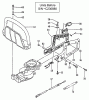 Tanaka HTD-2520PF - Hedge Trimmer Listas de piezas de repuesto y dibujos Rear Handle Assembly Units Before S/N ~C230880