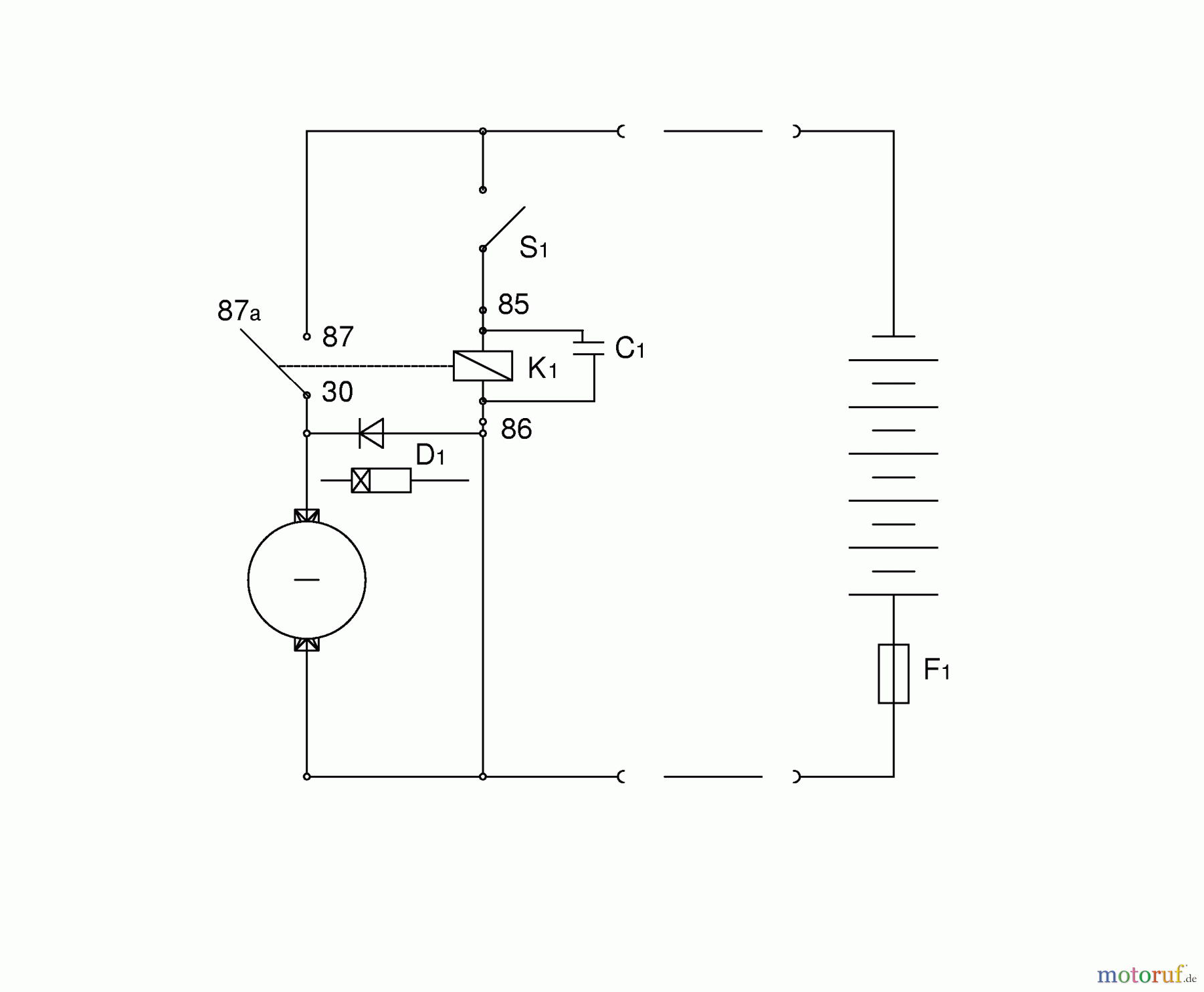  Wolf-Garten Spindle mower TC 32 MAC 3617000 Series A  (2004) Wiring diagram